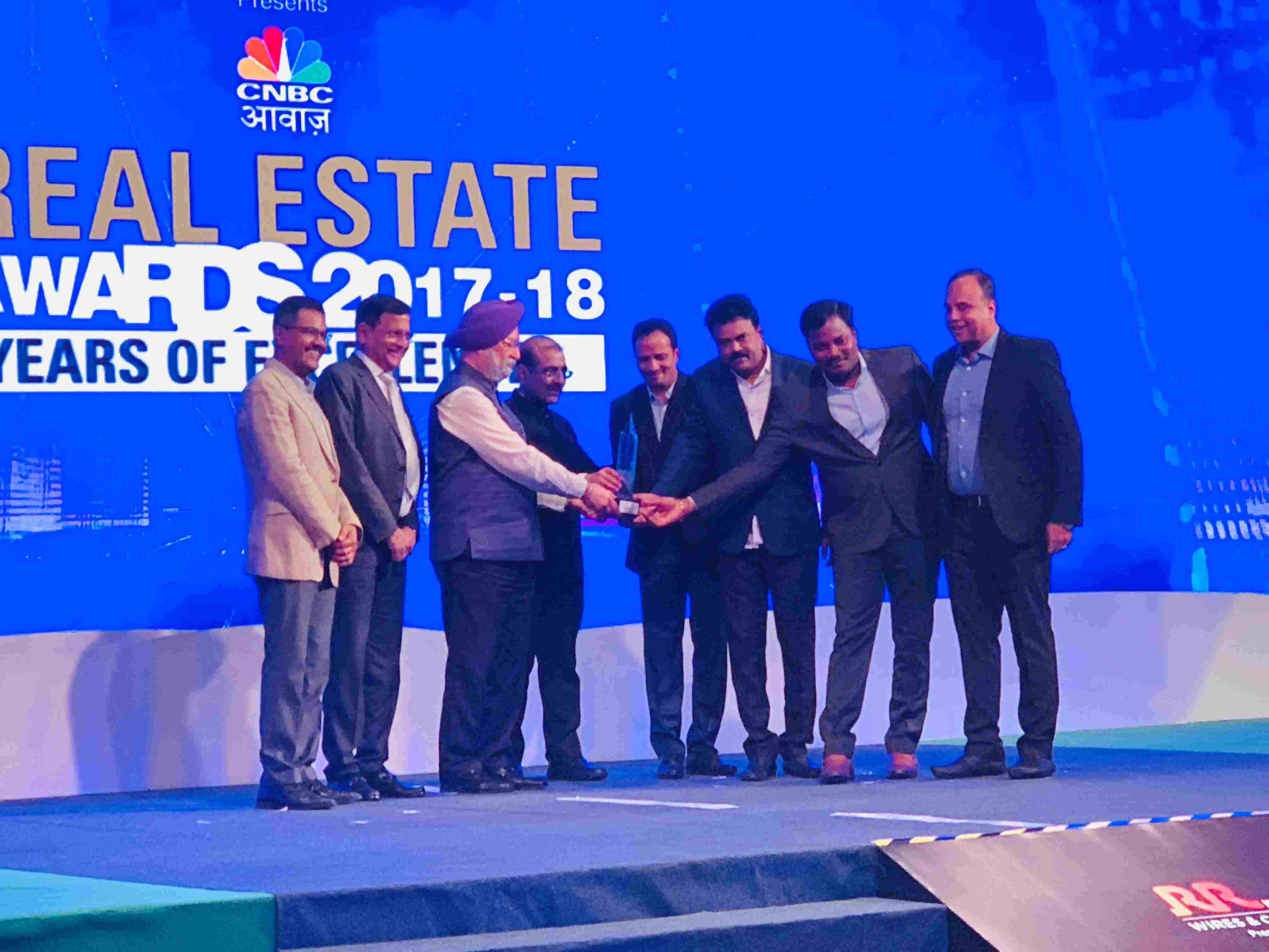 Sumadhura Madhuram bags the ‘Best Residential Project – Affordable’ in India by CNBC-AWAAZ